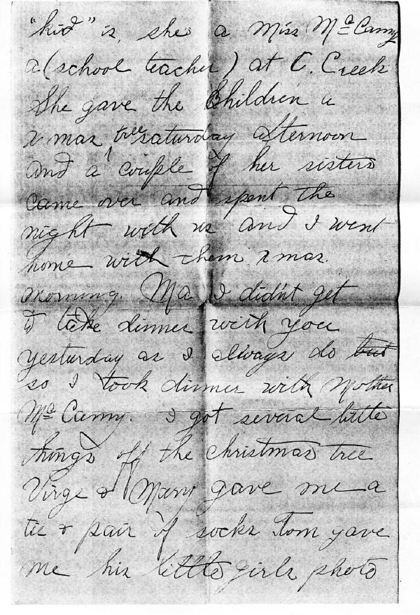 Letter to
              mother P 2